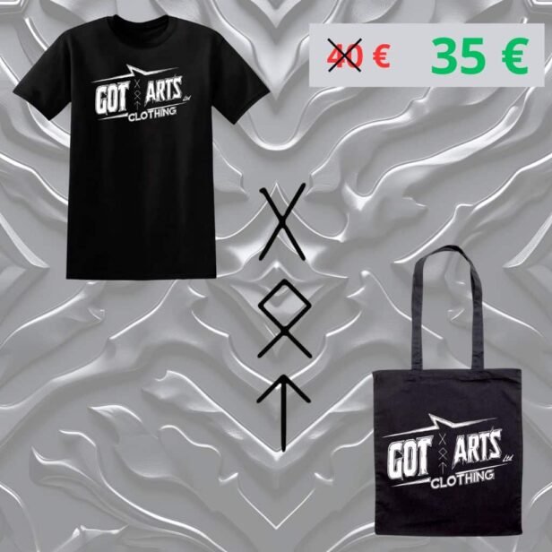 Pack T-shirt Metal homme + Totebag Got Arts Clothing LTD