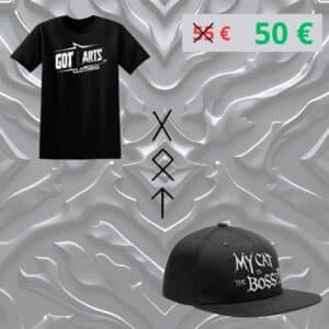 Pack T-shirt Metal Homme + Casquette Got Arts Clothing LTD