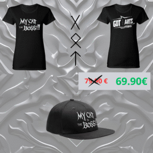 Pack 2 T-shirts Metal Femme + Casquette Got Arts Clothing LTD