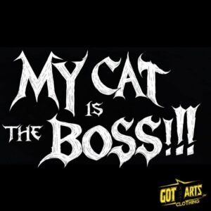 T-shirt Metal Homme Manches Courtes – Collection My Cat is the Boss