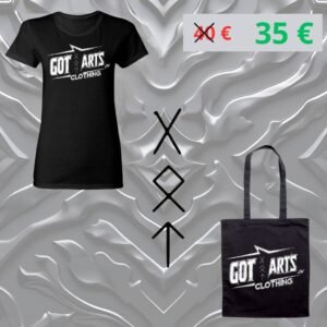 Pack T-shirt Metal femme + Totebag Got Arts Clothing LTD