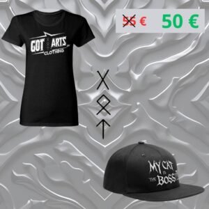 Pack T-shirt Metal femme + Casquette Got Arts Clothing LTD
