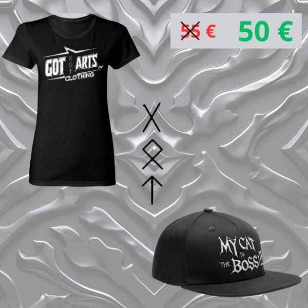 Pack T-shirt Metal femme + Casquette Got Arts Clothing LTD
