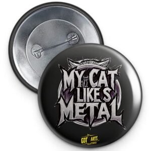 Badge – COLLECTION My Cat likes Metal