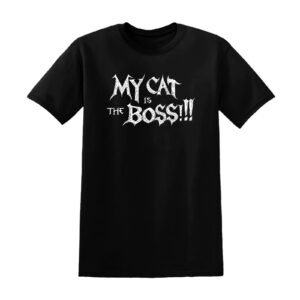 T-shirt Metal Homme Manches Courtes – Collection My Cat is the Boss