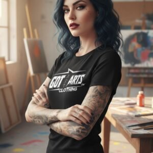 T-shirt Metal Femme Manches Courtes – OFFICIEL Got Arts Clothing LTD