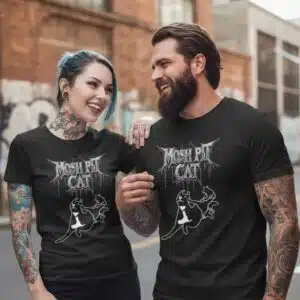 T-shirt Metal « Mosh Pit Cat » Collection originale