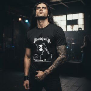 T-shirt Metal « Blekk Metal Cat » Collection originale