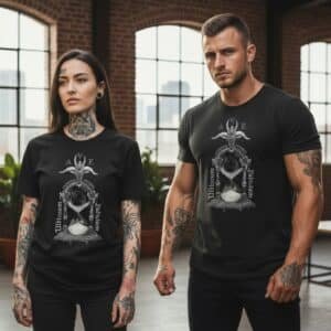 T-shirt Metal Unisexe Manches Courtes – Collection Ave Domine Inferni