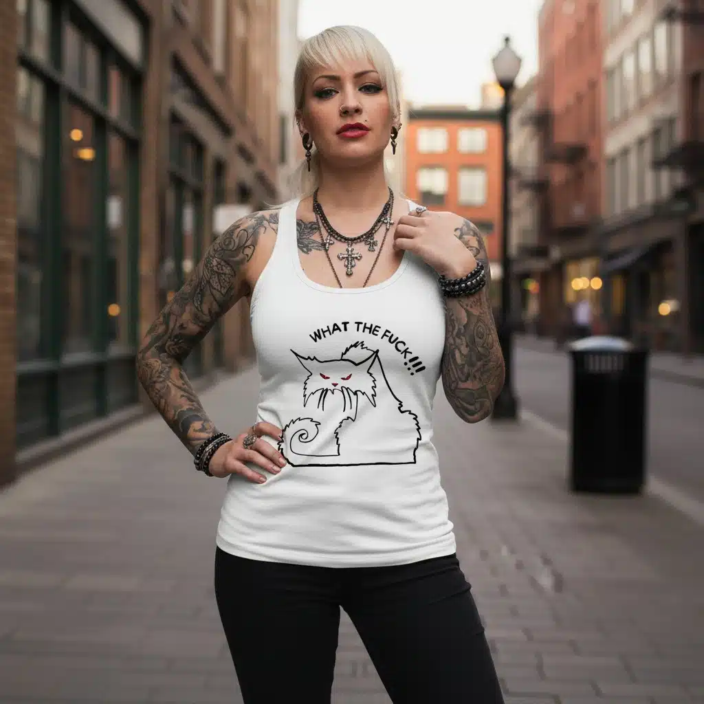 Débardeur Metal Femme "What The Fuck"