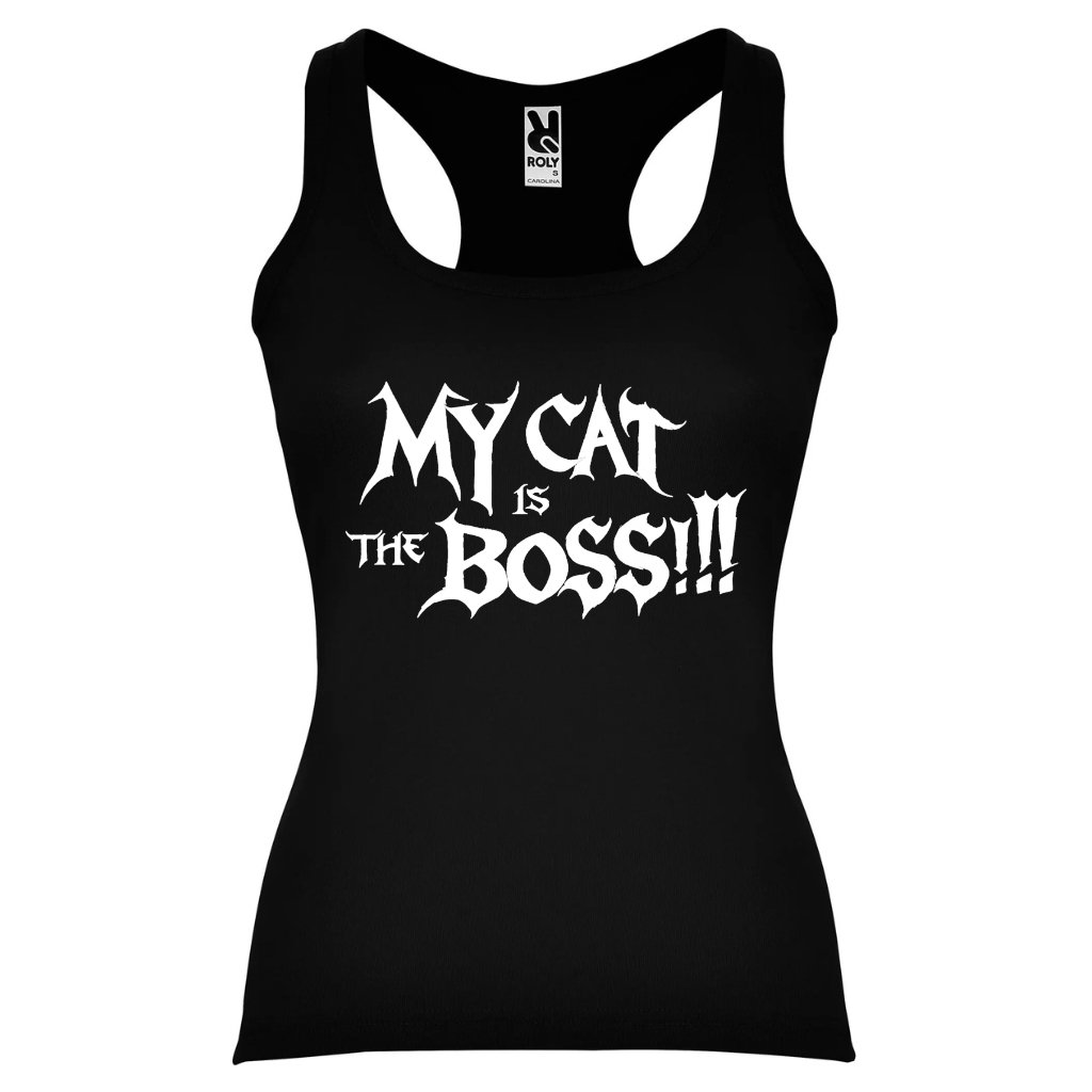 débardeur Metal femme My Cat is the Boss