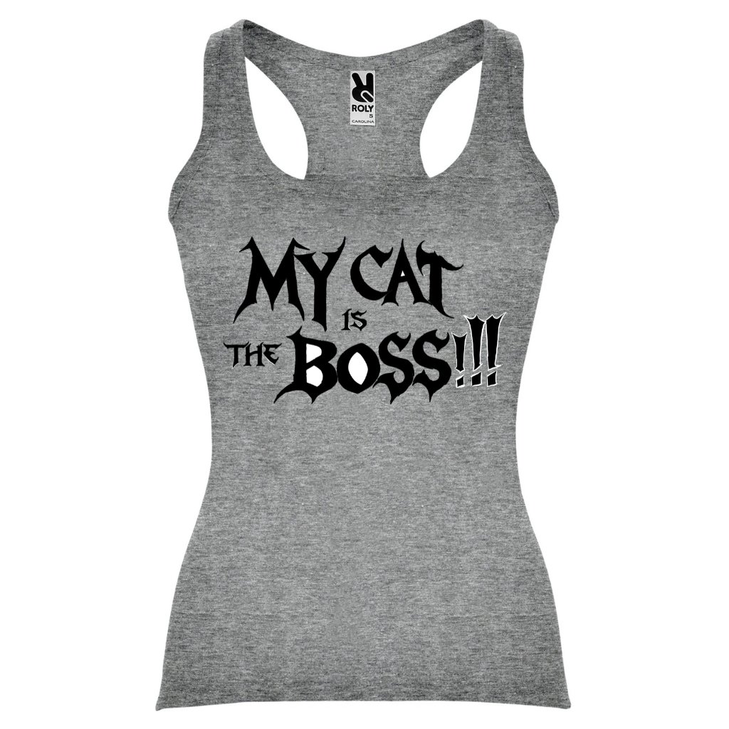 débardeur Metal femme My Cat is the Boss