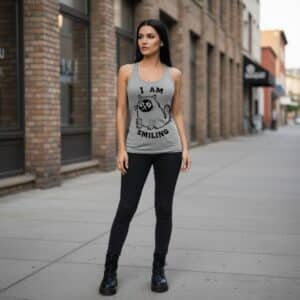 Débardeur Metal Femme « I am Smiling »
