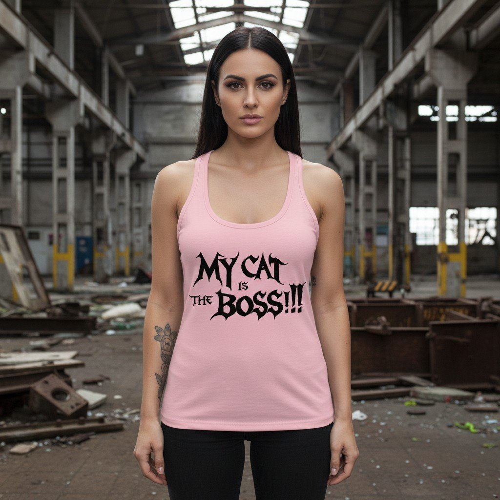 débardeur Metal femme My Cat is the Boss