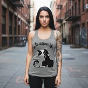 Débardeur Metal Femme « Blekk Metal Cat »