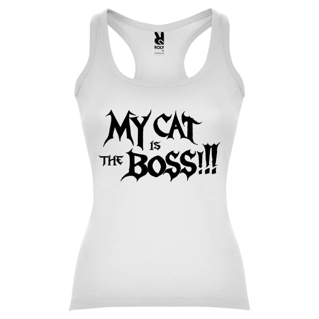 débardeur Metal femme My Cat is the Boss