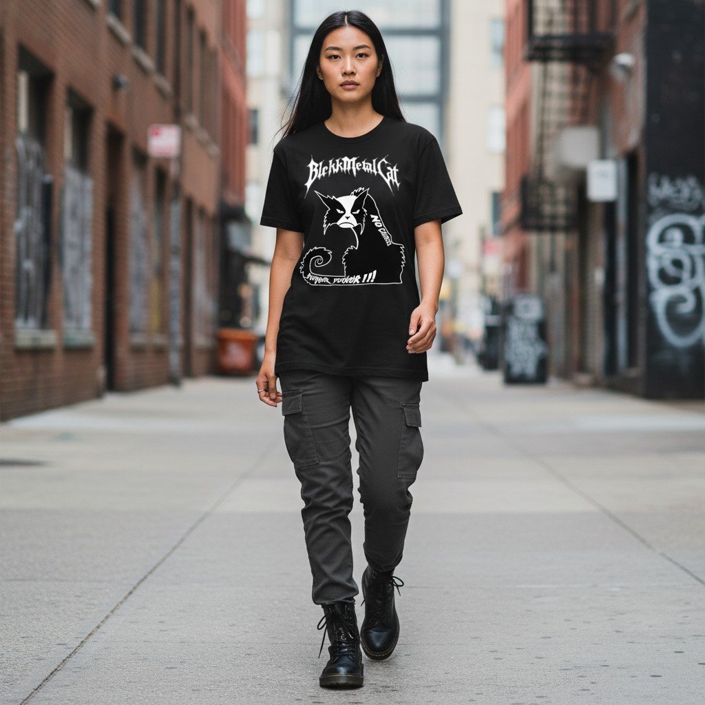 T-shirt Metal femme BLEKKMETALCAT
