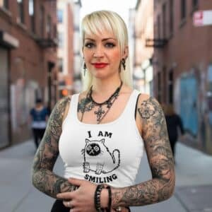 Débardeur Metal Femme « I am Smiling »